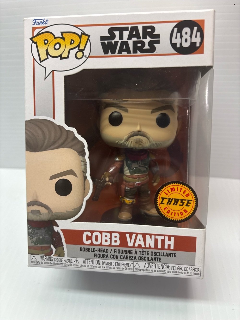 Funko Pop Star Wars Cobb Vanth #484 CHASE Limited Edition Mandalorian NEW